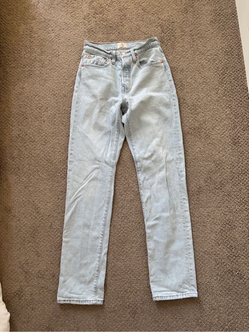 Levis Original 501 Light Wash High-Rise Women’s Jeans